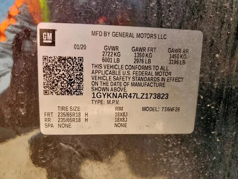 2020 CADILLAC XT5 LUXURY