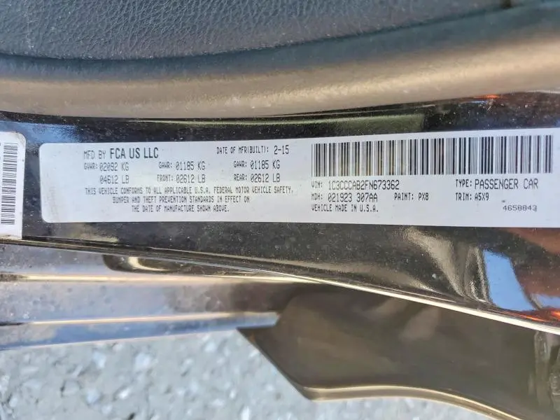 2015 CHRYSLER 200 LIMITED  