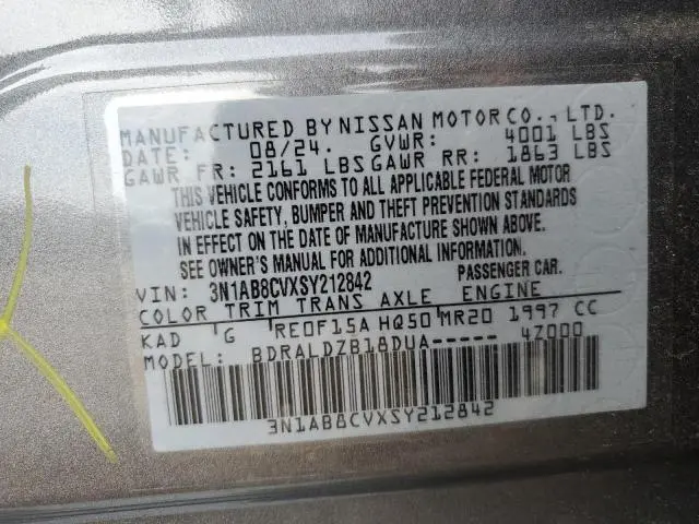 2025 NISSAN SENTRA SV  