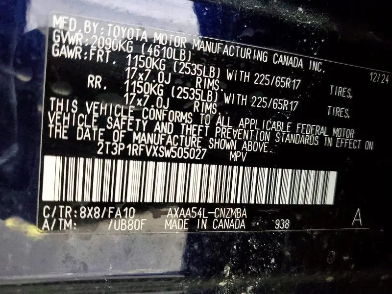 2025 TOYOTA RAV4 XLE  