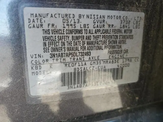 2013 NISSAN SENTRA S  
