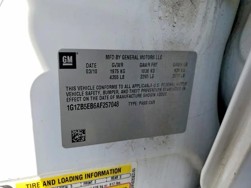 2010 CHEVROLET MALIBU LS  