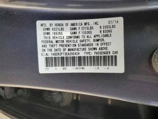 2014 HONDA ACCORD EX  