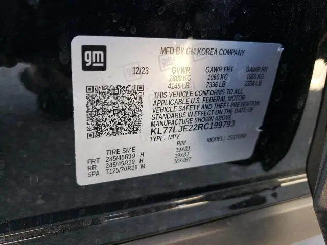 2024 CHEVROLET TRAX 2RS  