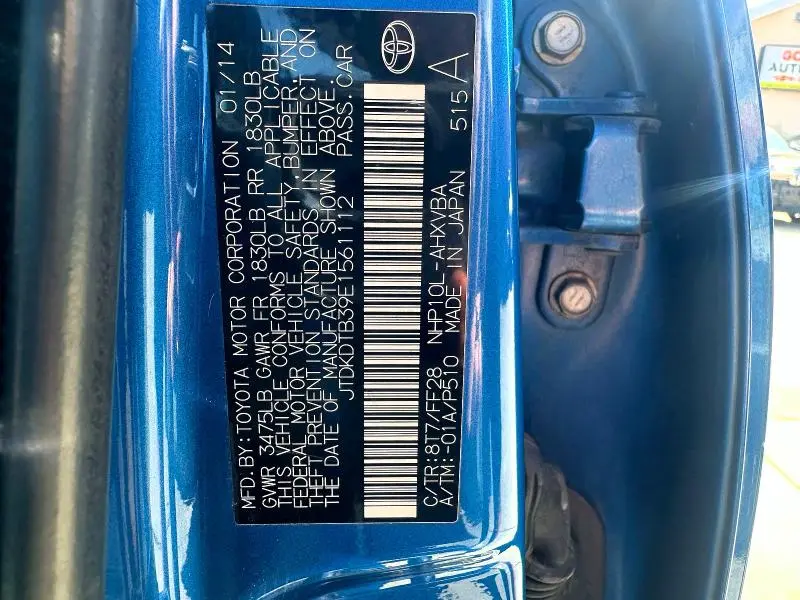 2014 TOYOTA PRIUS C TWO  