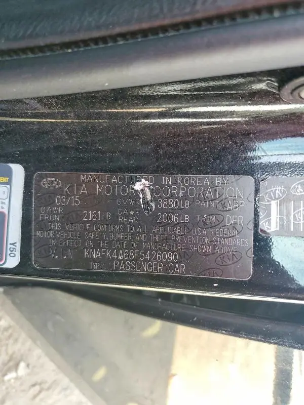 2015 KIA FORTE LX  