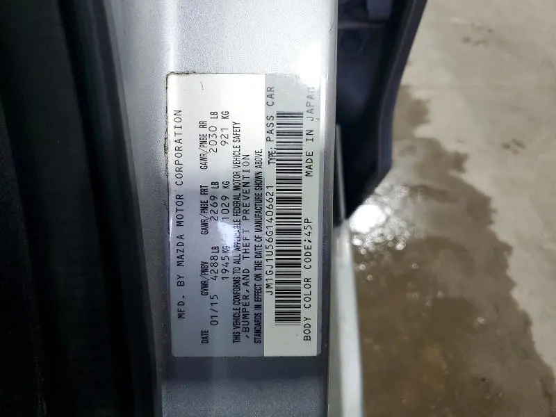 2016 MAZDA 6 SPORT  