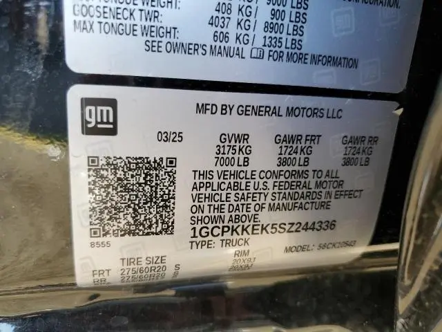 2025 CHEVROLET SILVERADO K1500 LT-L  