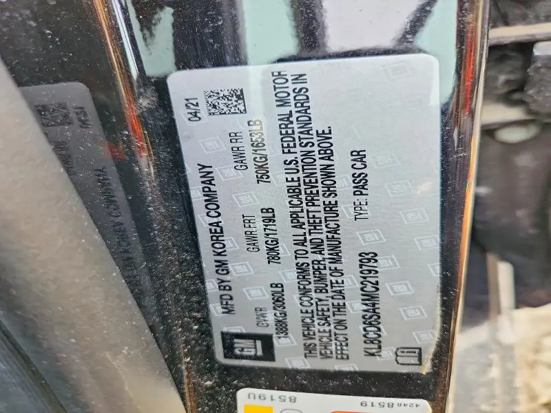 2021 CHEVROLET SPARK 1LT  