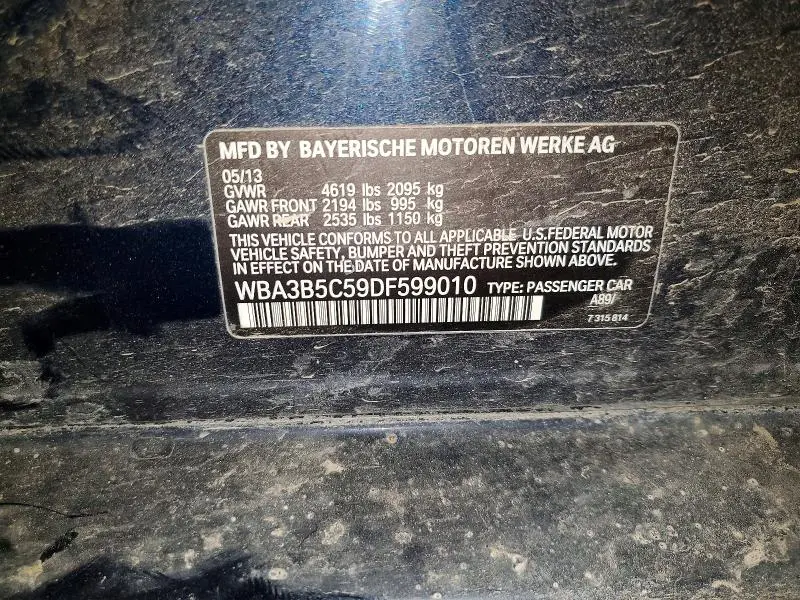 2013 BMW 328 XI SULEV  