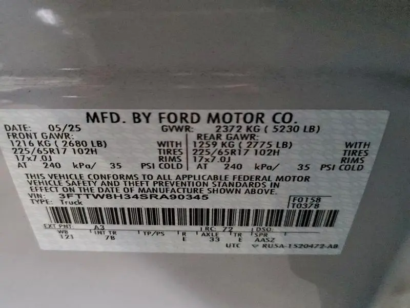 2025 FORD MAVERICK XLT  