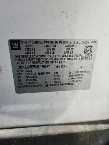 2018 GMC TERRAIN SLE  