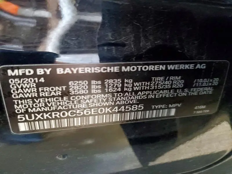2014 BMW X5 XDRIVE35I  