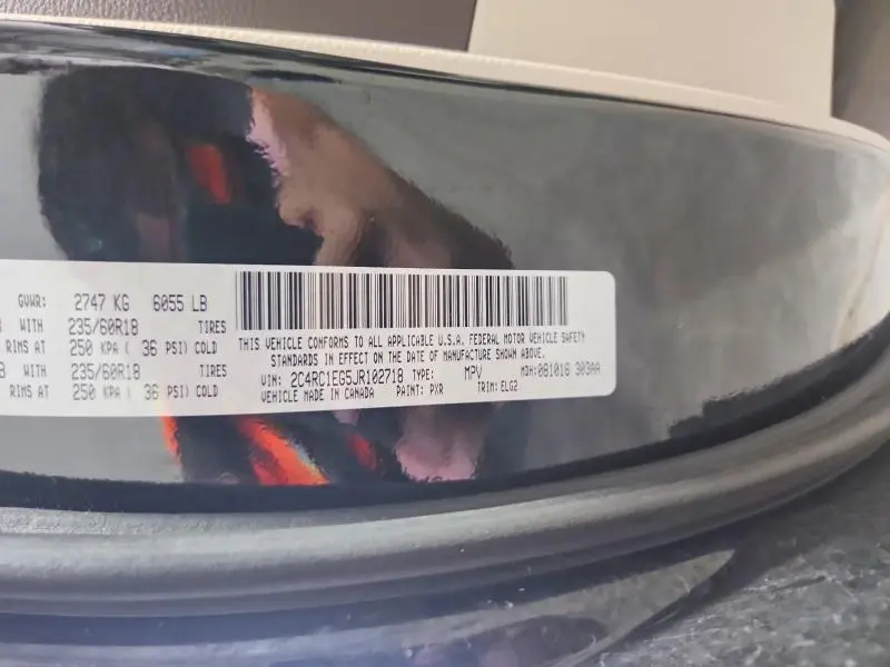 2018 CHRYSLER PACIFICA TOURING L PLUS  