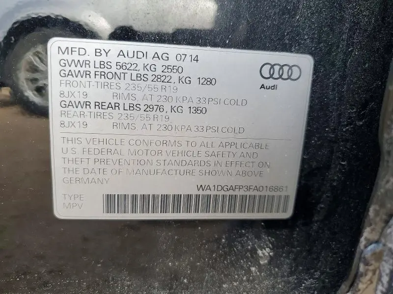 2015 AUDI Q5 PREMIUM PLUS  