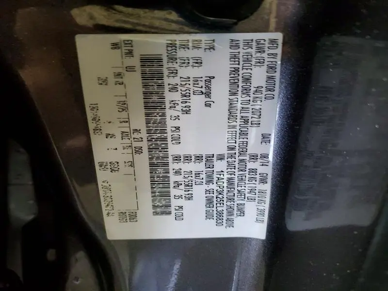 2014 FORD FOCUS SE  
