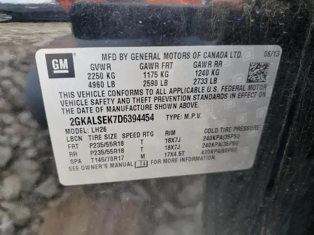 2013 GMC TERRAIN SLE  