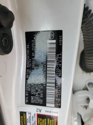2011 TOYOTA AVALON BASE  