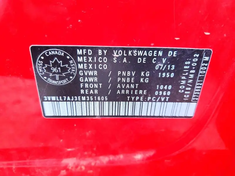 2014 VOLKSWAGEN JETTA TDI  