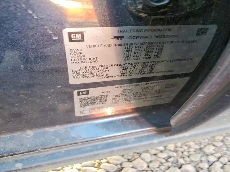 2021 CHEVROLET SILVERADO C1500  