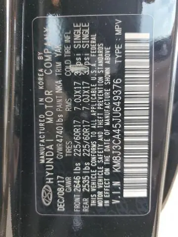 2018 HYUNDAI TUCSON SEL  