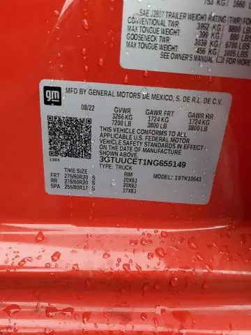 2022 GMC SIERRA K1500 ELEVATION  