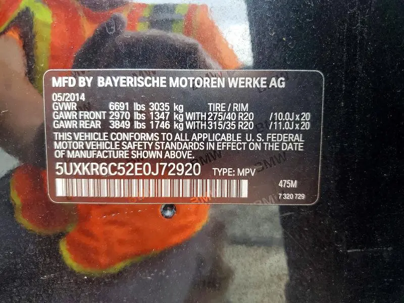 2014 BMW X5 XDRIVE50I  