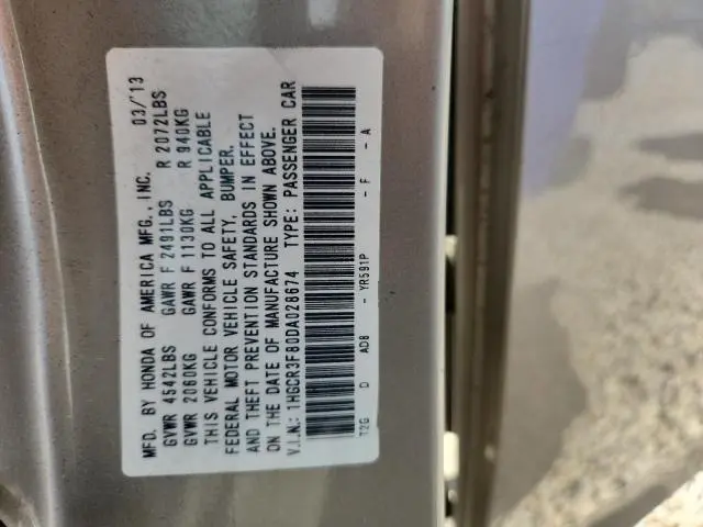 2013 HONDA ACCORD EXL  