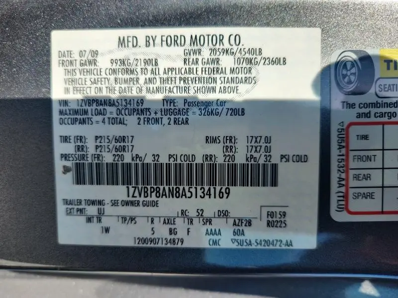 2010 FORD MUSTANG   
