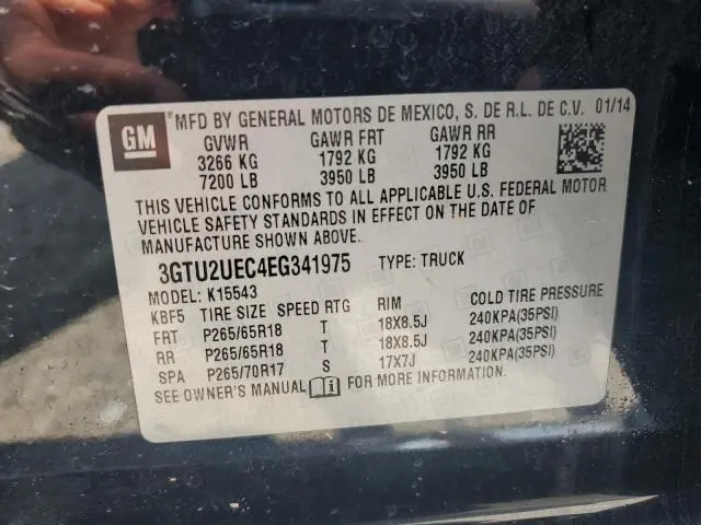 2014 GMC SIERRA K1500 SLE  