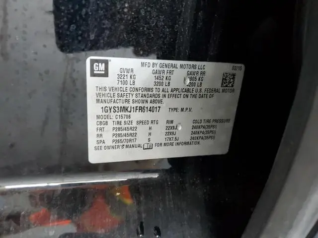 2015 CADILLAC ESCALADE LUXURY  