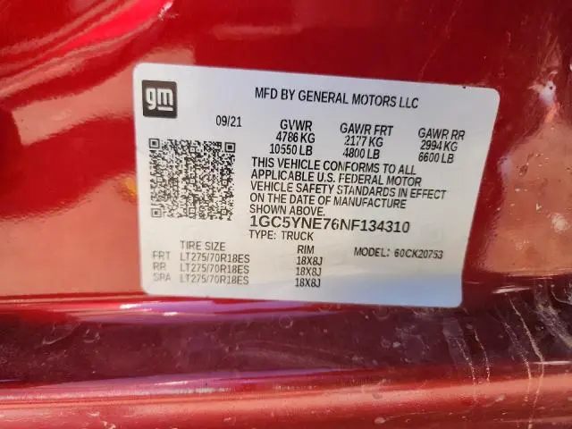 2022 CHEVROLET SILVERADO K2500 HEAVY DUTY LT  