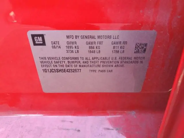 2014 CHEVROLET SONIC LT  