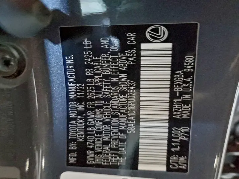 2023 LEXUS ES 300H BASE  