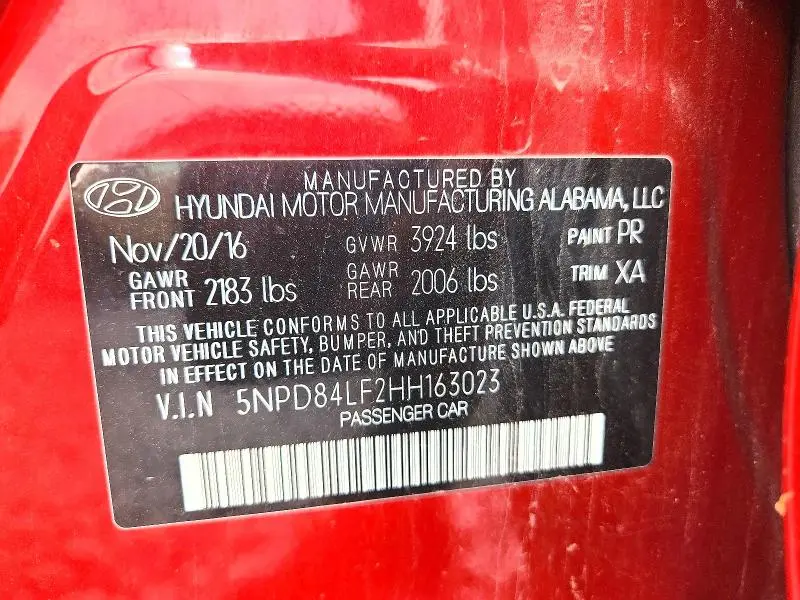 2017 HYUNDAI ELANTRA VALUE EDITION  