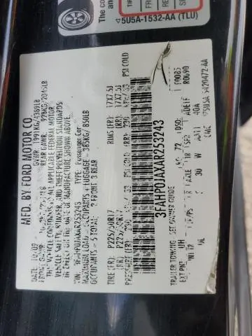 2010 FORD FUSION SEL  