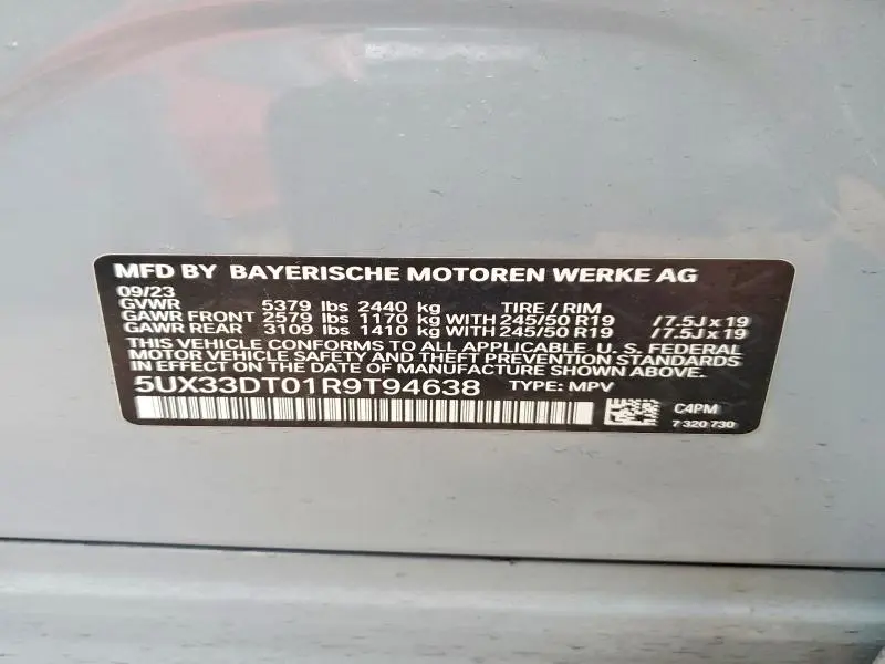 2024 BMW X4 XDRIVE30I  