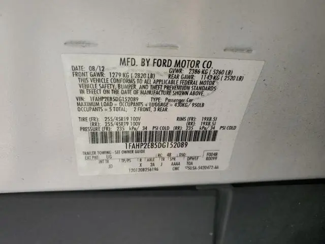 2013 FORD TAURUS SEL  