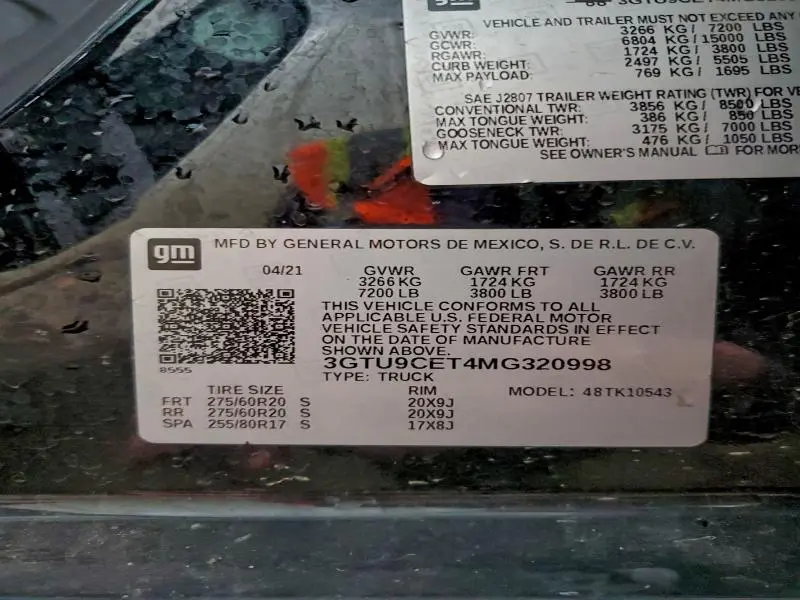 2021 GMC SIERRA K1500 ELEVATION  