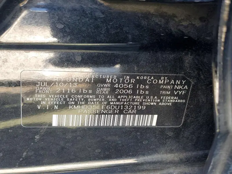 2013 HYUNDAI ELANTRA GT BASE  