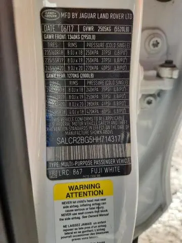 2017 LAND ROVER DISCOVERY SPORT HSE  