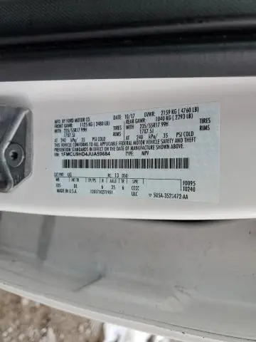 2018 FORD ESCAPE SEL  