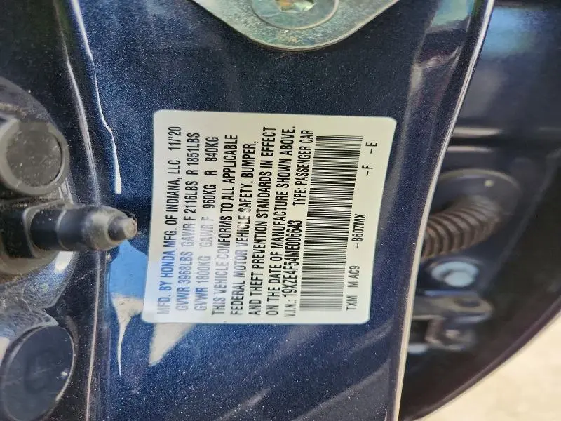 2021 HONDA INSIGHT EX  