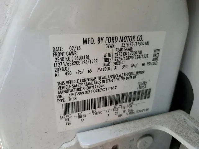 2016 FORD F350 SUPER DUTY  