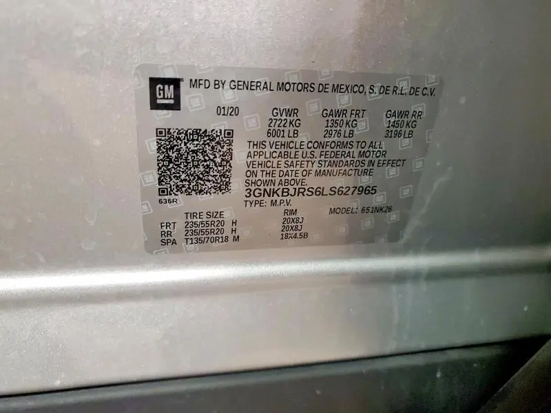 2020 CHEVROLET BLAZER 3LT  