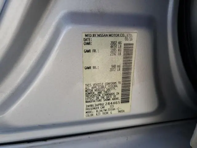 2016 NISSAN ALTIMA 3.5SL  