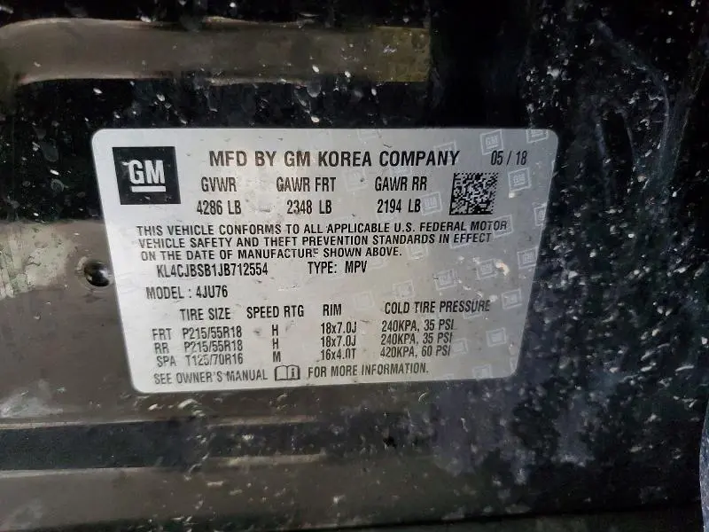 2018 BUICK ENCORE PREFERRED II  