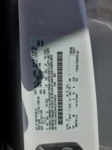 2017 FORD ESCAPE SE
