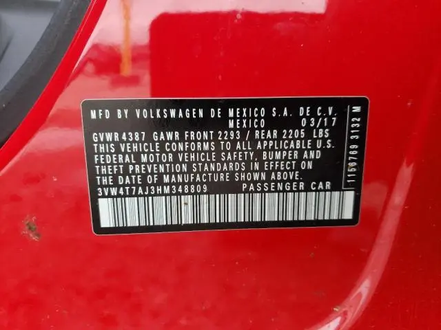 2017 VOLKSWAGEN JETTA GLI  