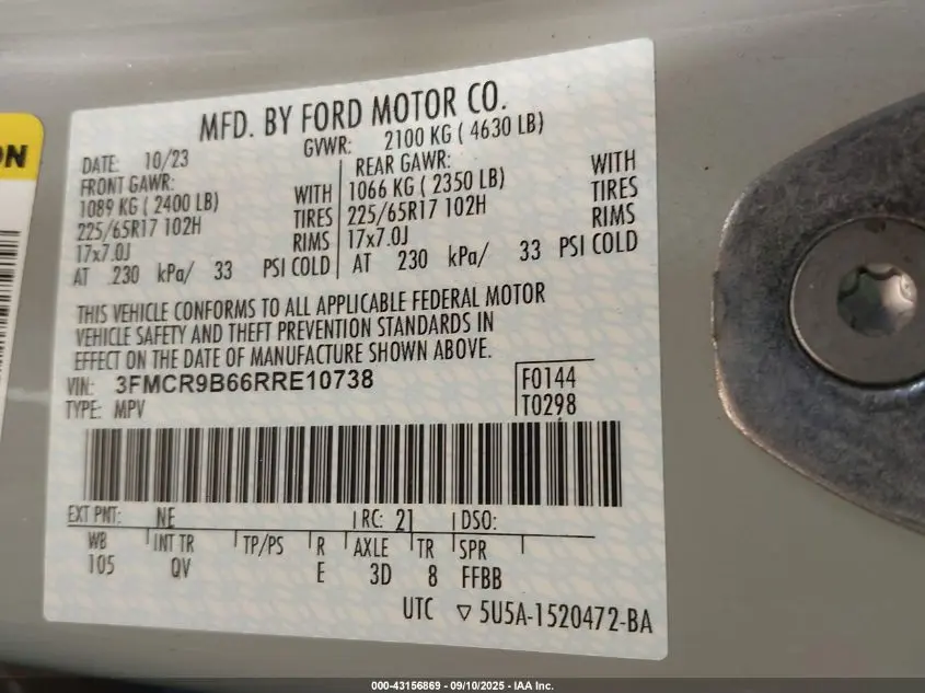 2024 FORD BRONCO SPORT BIG BEND